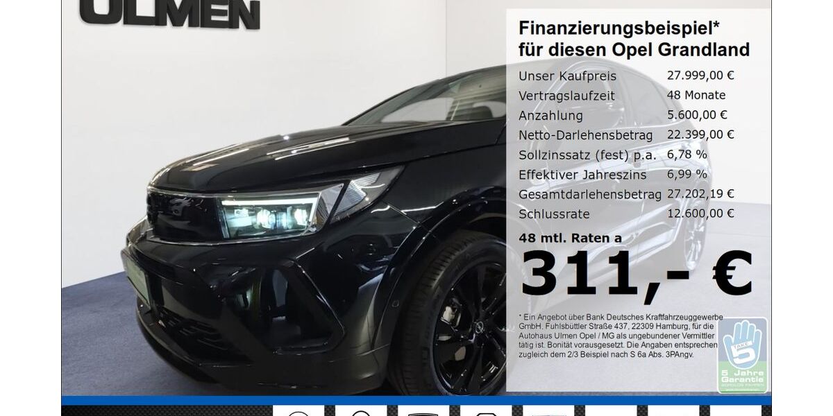 Opel Grandland (X) 29.060 km 26.999 &euro; Düsseldorf 40231