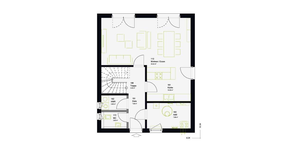 Einfamilienhaus Borna - 4 Zimmer, 119 m&sup2;, 378.000&euro; | Angebot:26806026