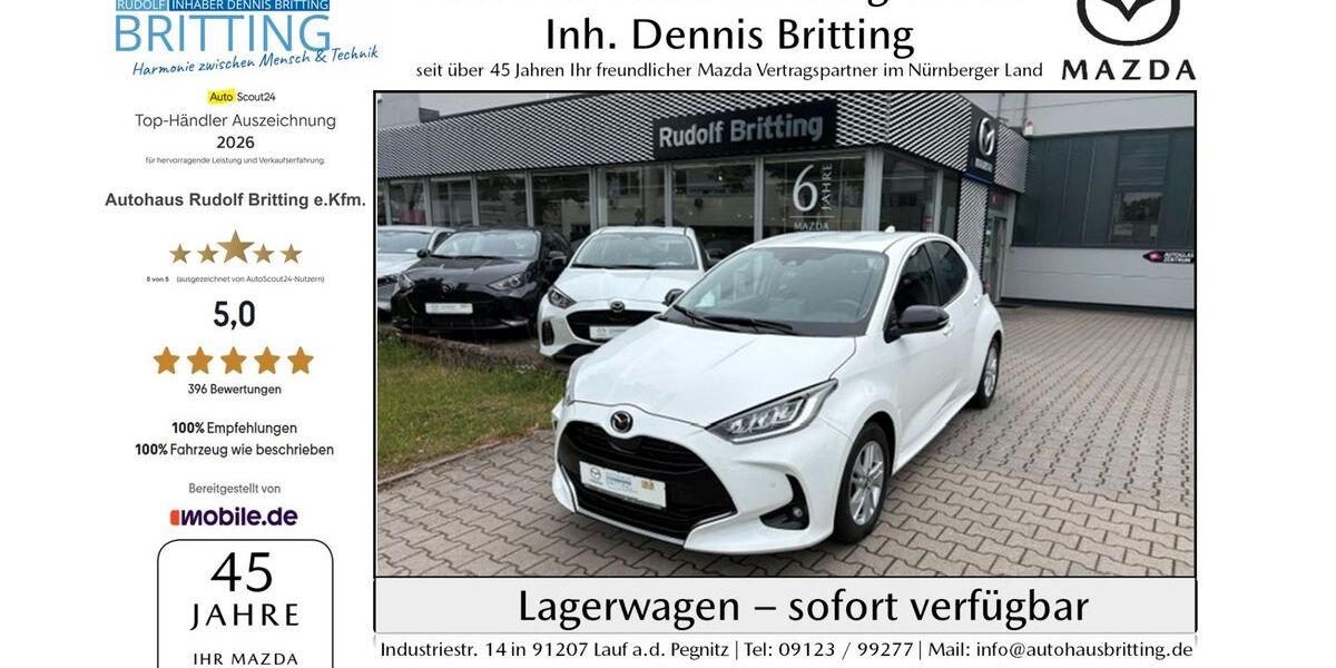 Mazda 2 Hybrid 13.500 km 19.890 &euro; Lauf 91207