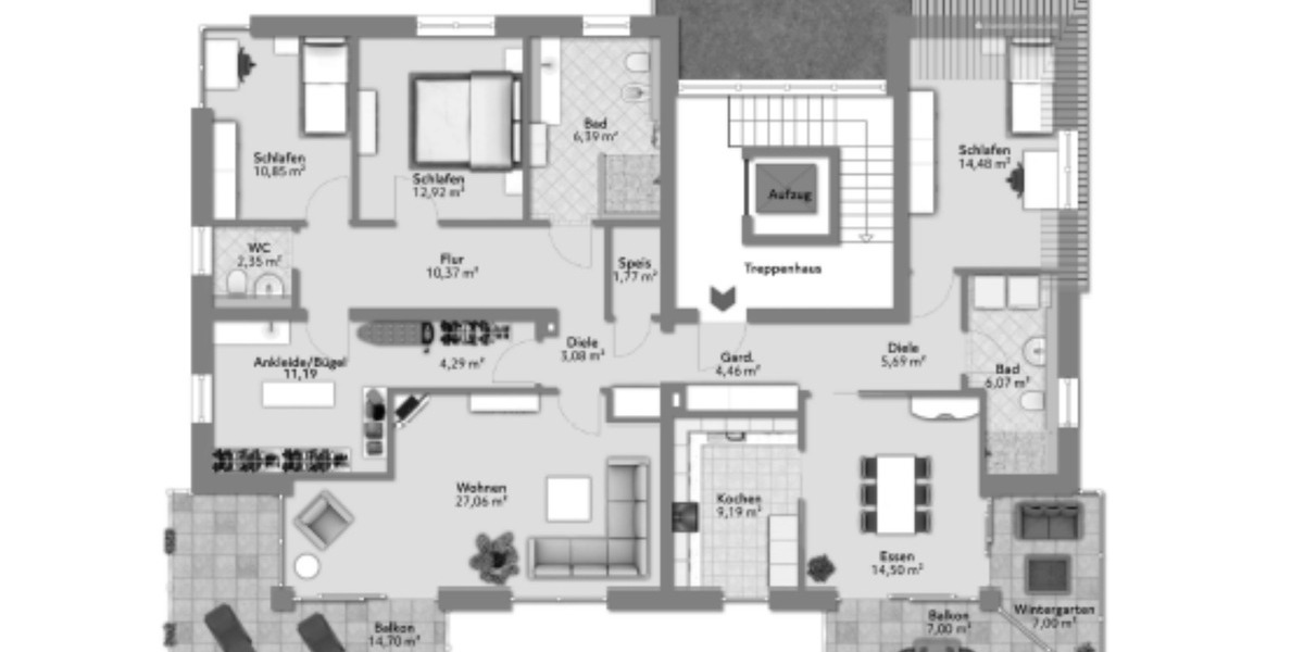 Exklusive 5‑Zimmer‑Eigentumswohnung mit zwei TG-Stellplätzen 5 zimmer