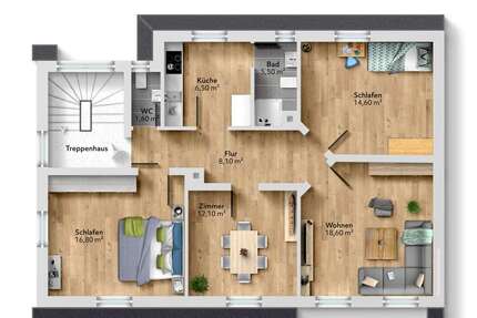 Wohnung Laupheim - 4 Zimmer, 84 m&sup2;, 250.000&euro; | Angebot:26110837