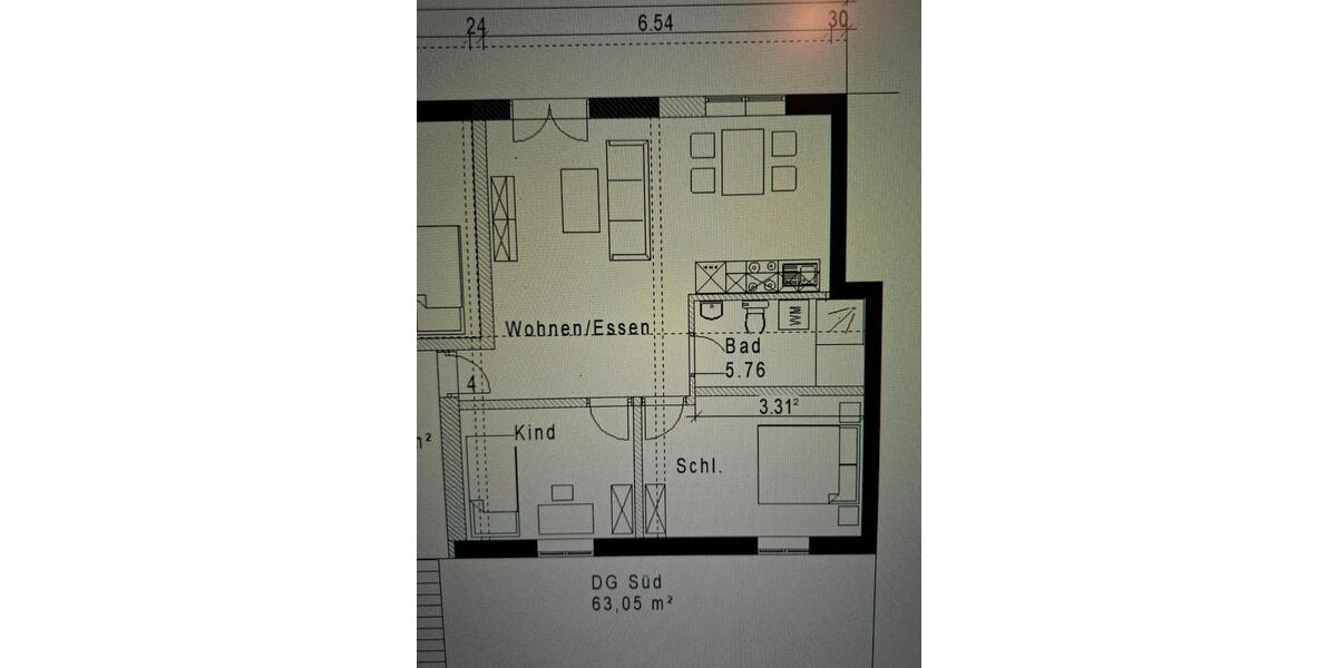Etagenwohnung Finsing - 3 Zimmer, 63 m&sup2;, 1.080&euro; | Angebot:26635812