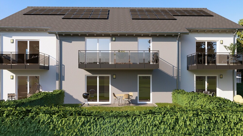 Nachhaltige und energieeffiziente 2-Zimmer Neubauwohnung mit gehobener Ausstattung, Balkon und 2 Carportstellplätzen - Etagenwohnung Pösing | Angebot:26421985
