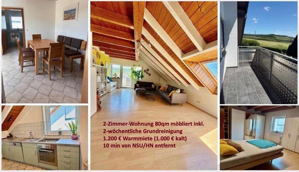 Etagenwohnung Eberstadt - 2 Zimmer, 80 m&sup2;, 1.000&euro; | Angebot:26928990