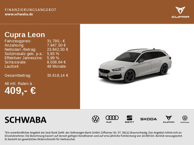 Cupra Leon 48.400 km 31.790 &euro; Gersthofen 86368