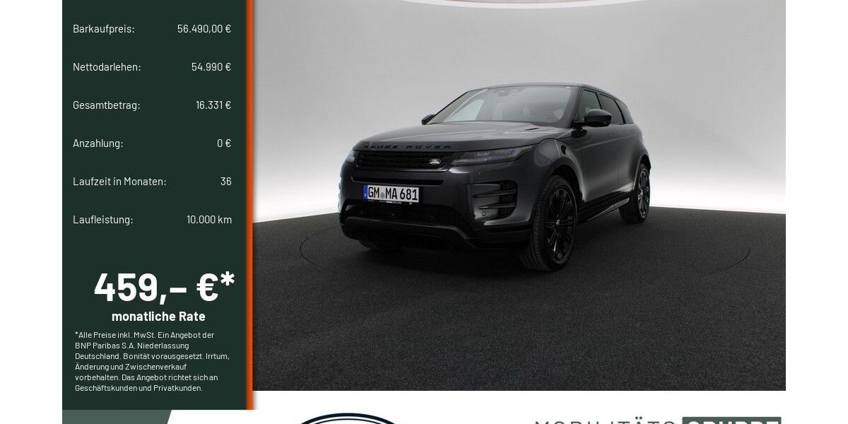 Land Rover Range Rover Evoque 7.500 km 55.990 &euro; Engelskirchen 51766