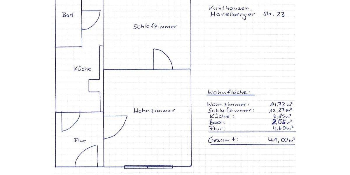 Doppelhaushälfte Havelberg - 2 Zimmer, 40 m&sup2;, 59.000&euro; | Angebot:26295288