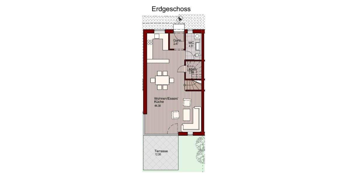 Reihenendhaus Vilshofen - 4 Zimmer, 107 m&sup2;, 449.000&euro; | Angebot:25065660