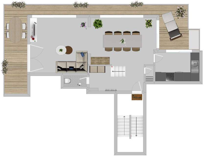 Moderne Penthouse-Maisonette-Wohnung in Essen-Bredeney 4 zimmer