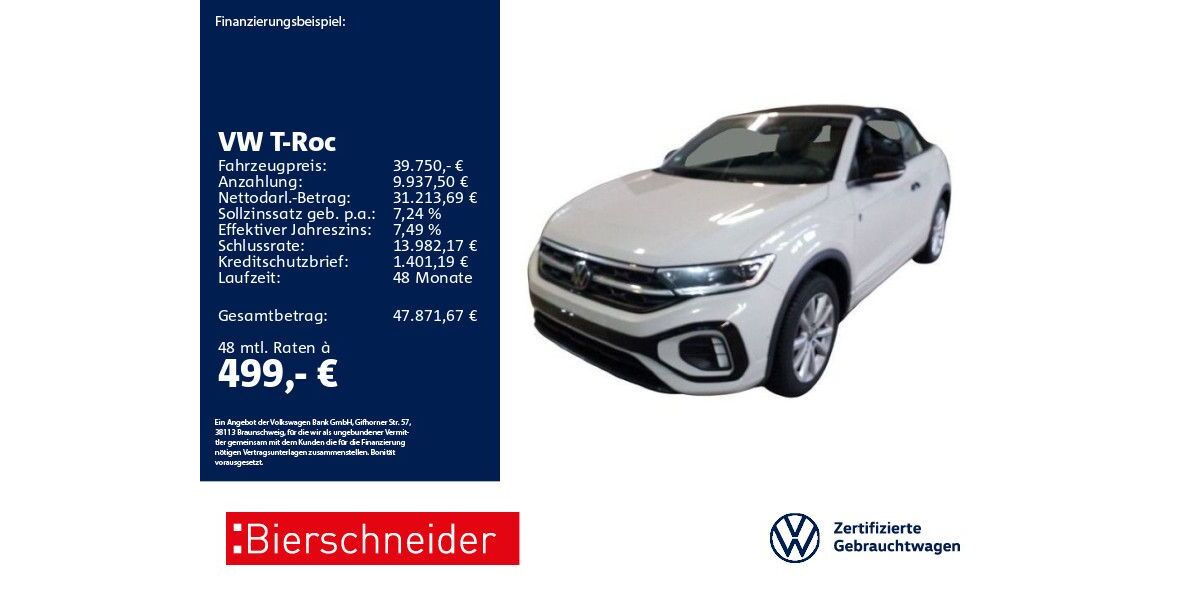 VW T-Roc 8.091 km 39.750 &euro; Aalen 73431