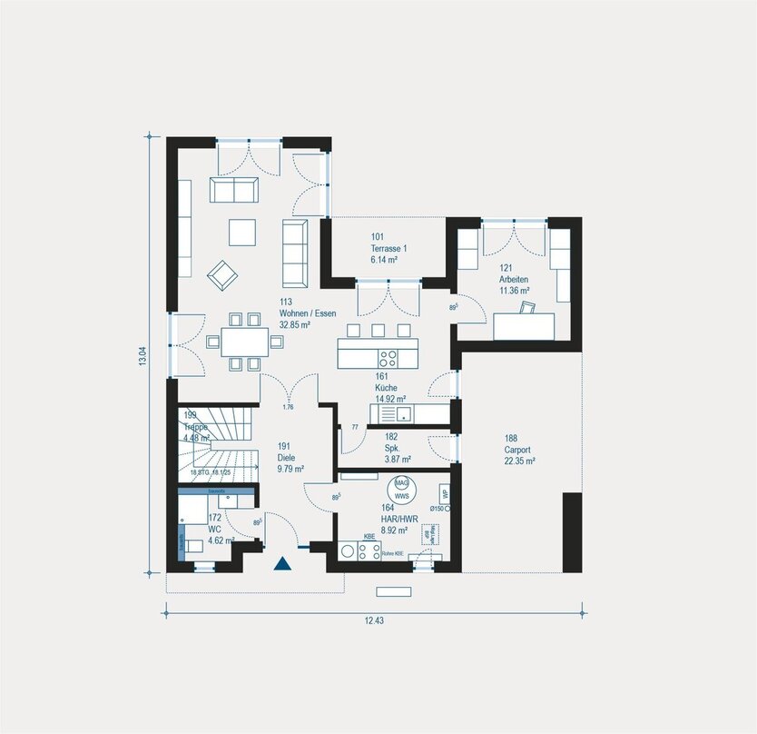 Highline 1 - Modernes Wohnen in Bauhaus-Architektur 5 zimmer