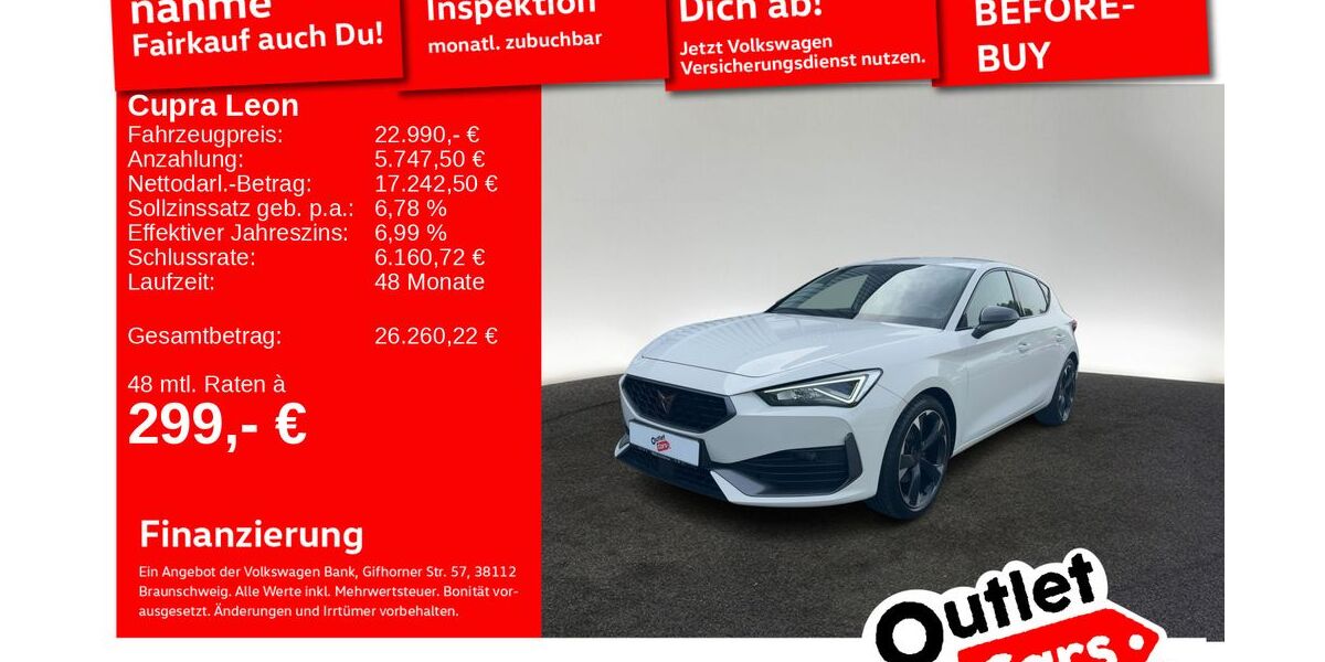 Cupra Leon 45.287 km 22.990 &euro; Senden 89250