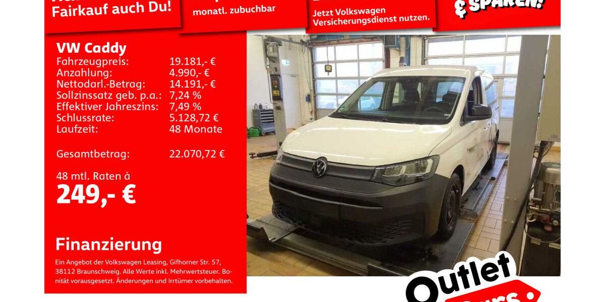 VW Caddy 119.353 km 18.989 &euro; Mannheim 68309