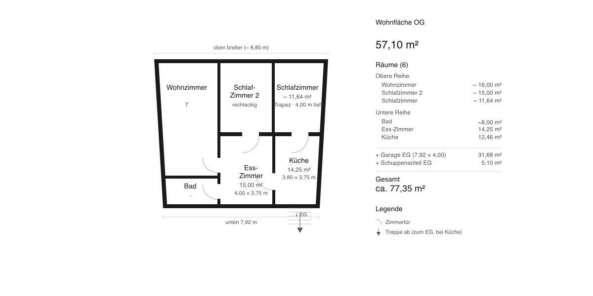 Einfamilienhaus Rheinstetten - 11 Zimmer, 226 m&sup2;, 495.000&euro; | Angebot:26729200
