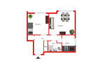 Etagenwohnung Offenbach am Main Bieberer Berg - 2 Zimmer, 57 m&sup2;, 185.000&euro; | Angebot:26434594