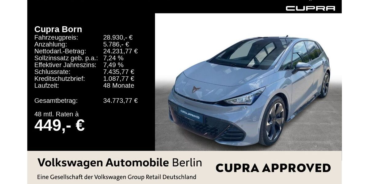 Cupra Born 32.490 km 28.930 &euro; Berlin 13089