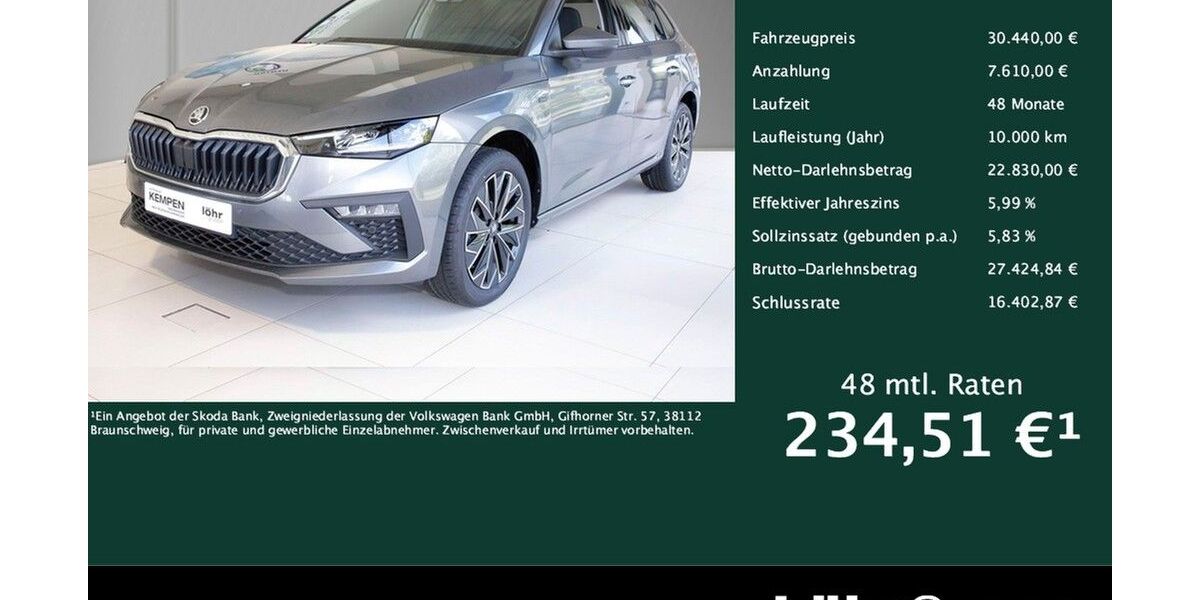 Skoda Scala 3.500 km 30.440 &euro; Meckenheim / Bonn 53340