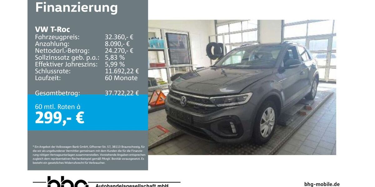 VW T-Roc 14.723 km 32.360 &euro; Rottweil 78628