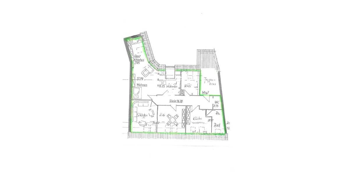 Etagenwohnung Nordhausen - 4 Zimmer, 121 m&sup2;, 85.000&euro; | Angebot:26261147