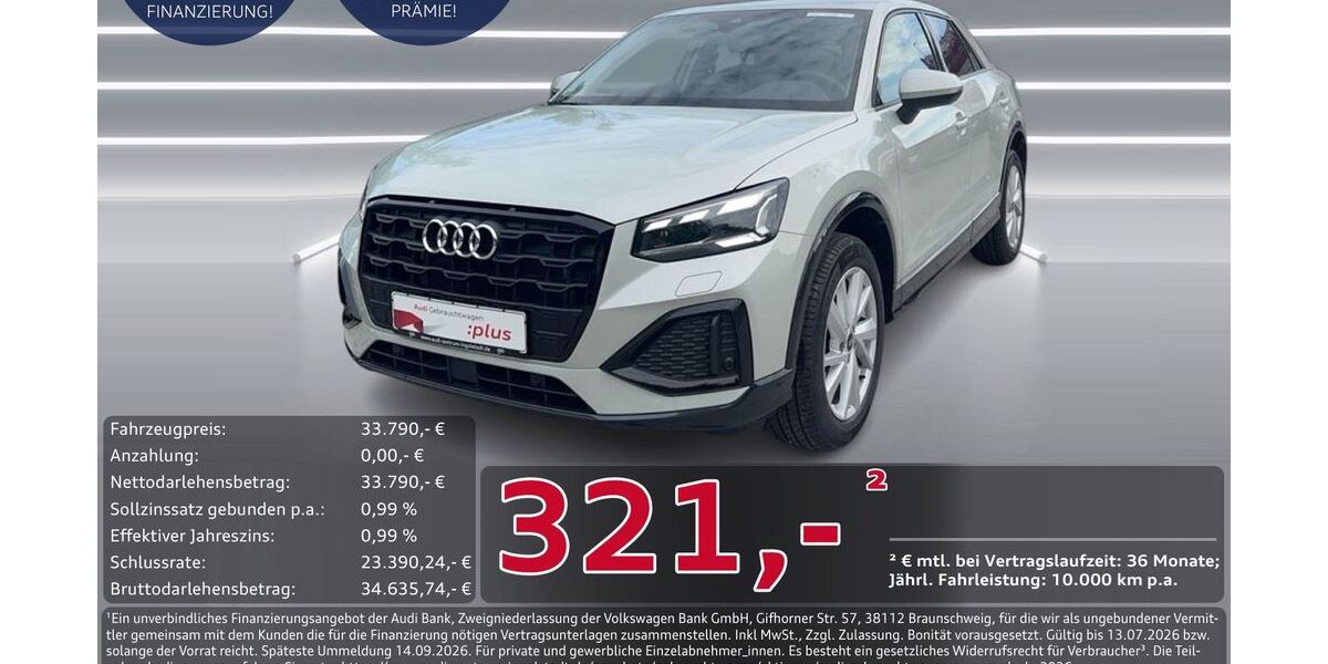 Audi Q2 7.614 km 33.790 &euro; Ingolstadt 85057