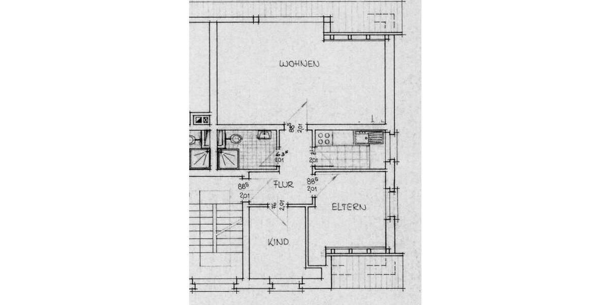 Etagenwohnung Göttingen Geismar - 3 Zimmer, 54 m&sup2;, 594&euro; | Angebot:25291153