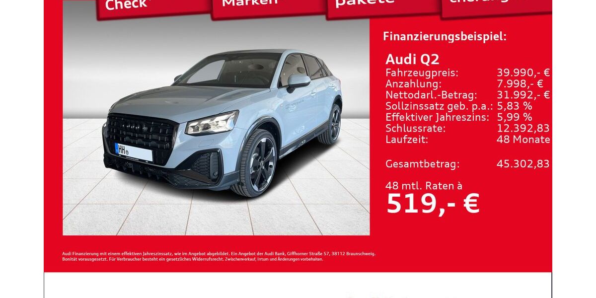 Audi Q2 1.890 km 39.990 &euro; Hamburg 22419