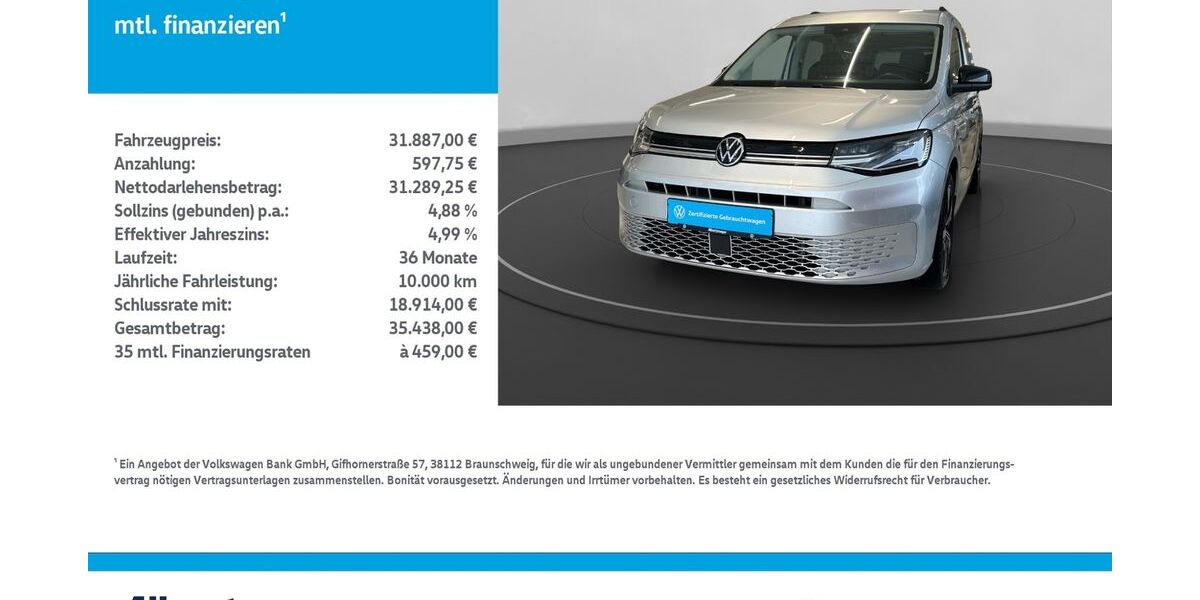 VW Caddy Maxi 46.949 km 30.479 &euro; Nordhausen 99734