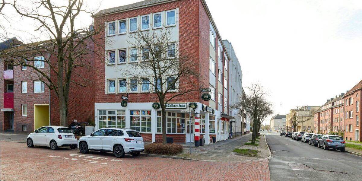 Etagenwohnung Wilhelmshaven Innenstadt - 3 Zimmer, 59 m&sup2;, 370&euro; | Angebot:26834378
