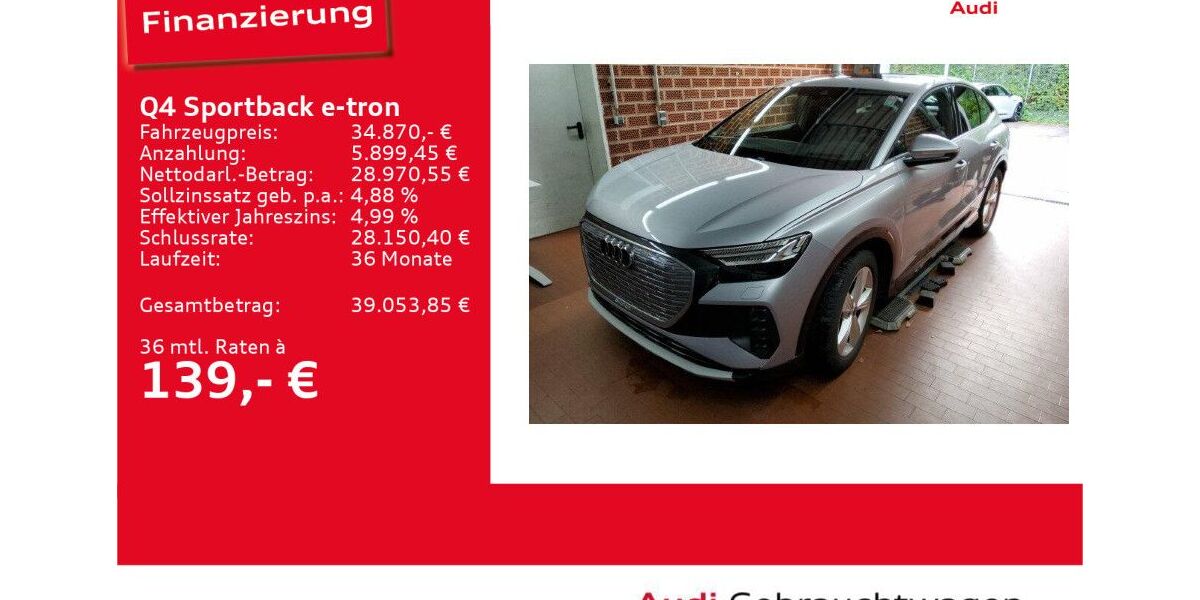 Audi Q4 e-tron 47.416 km 34.870 &euro; Ulm 89073