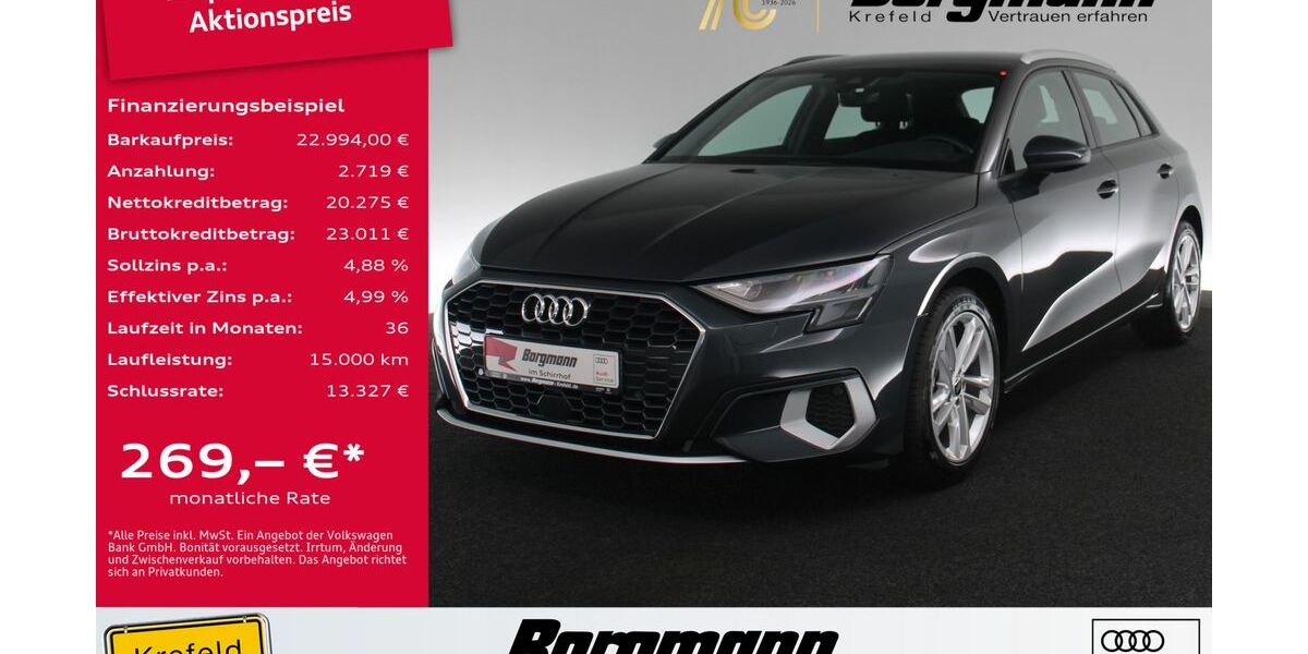 Audi A3 22.281 km 22.994 &euro; Krefeld 47803