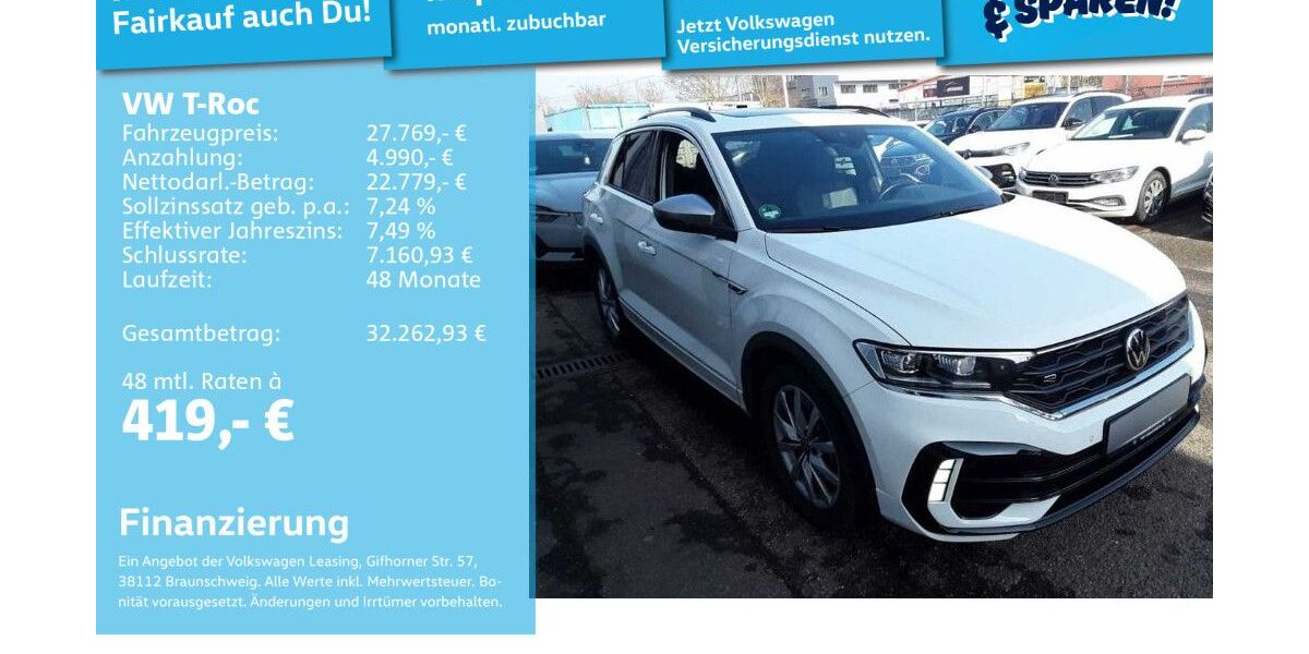 VW T-Roc 64.422 km 27.491 &euro; Mannheim 68309