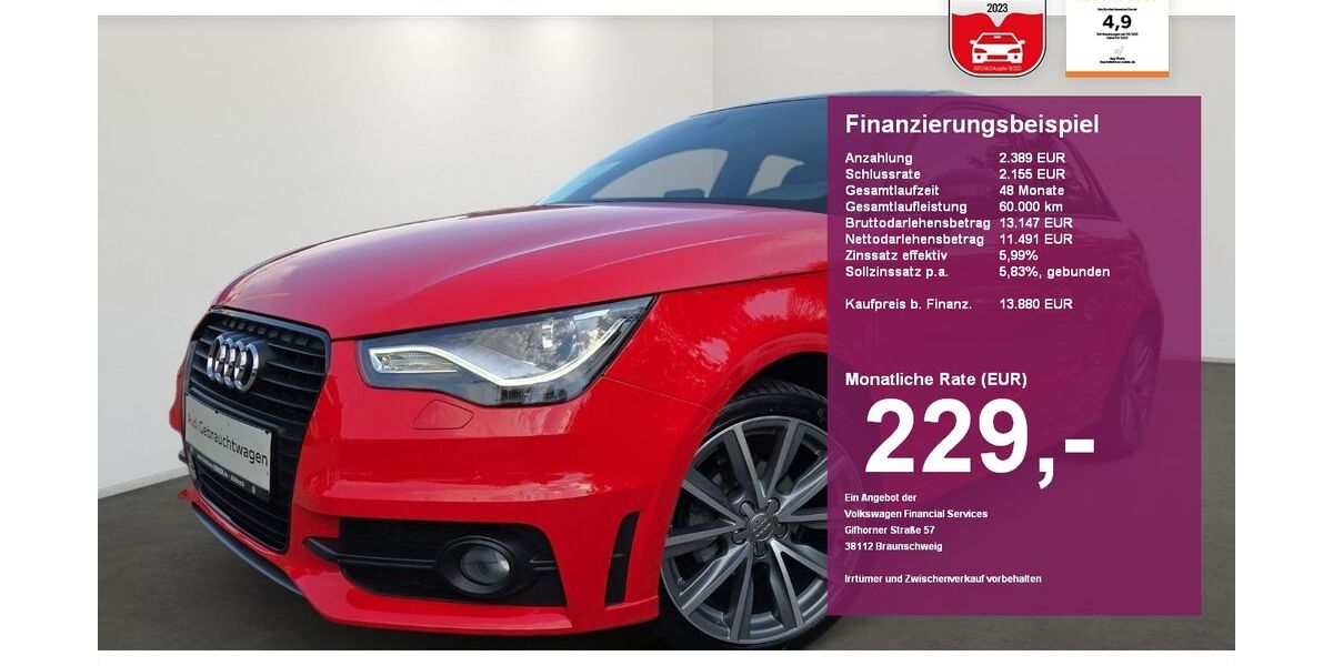 Audi A1 42.400 km 13.880 &euro; Albbruck 79774