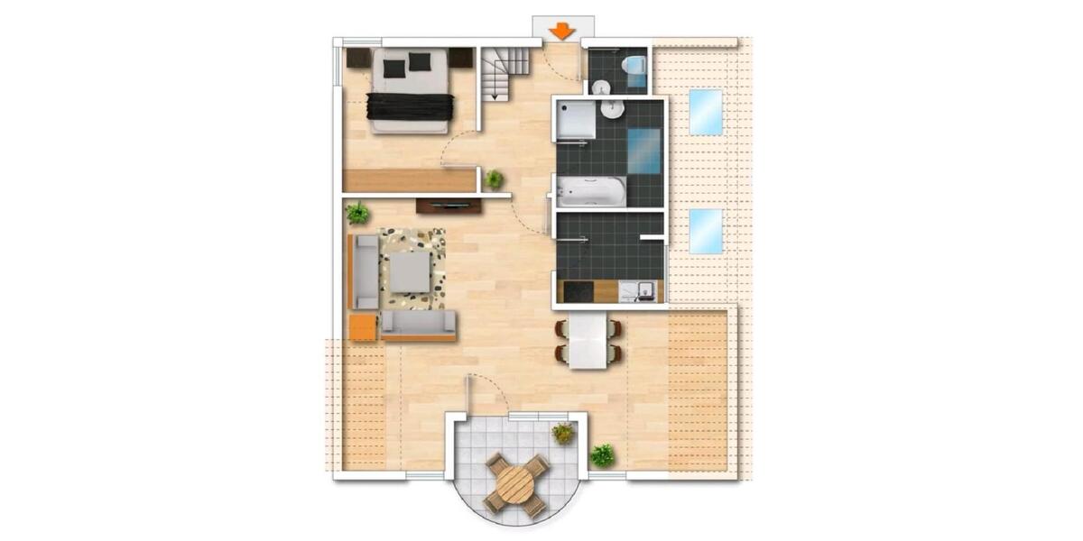 Maisonettenwohnung Neu-Ulm Ludwigsfeld - 3 Zimmer, 104 m&sup2;, 1.248&euro; | Angebot:26326236