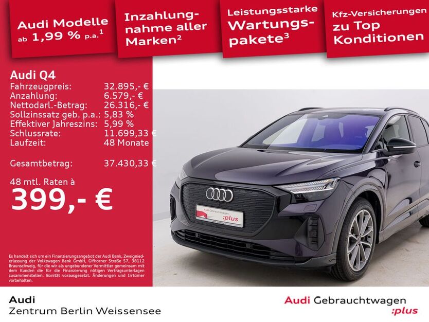 Audi Q4 e-tron 25.448 km 32.895 € Berlin 13088