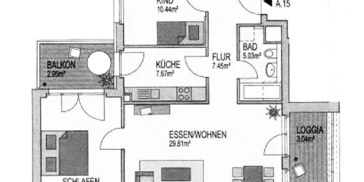 Etagenwohnung Hamburg Bergedorf - 3 Zimmer, 86 m&sup2;, 1.850&euro; | Angebot:26345711