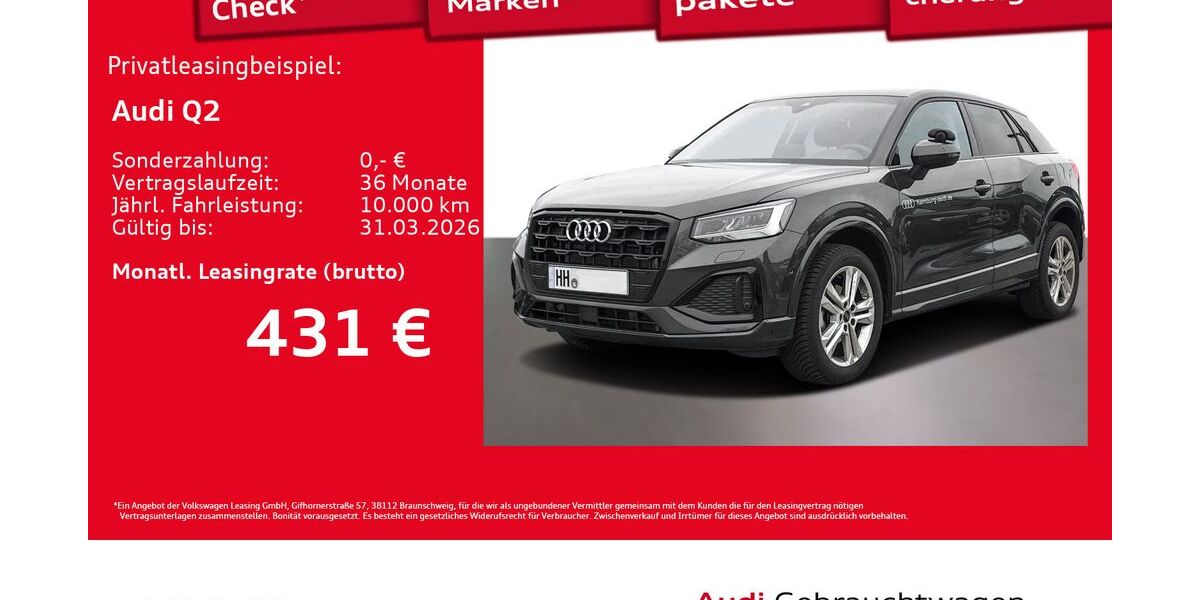 Audi Q2 4.991 km 33.912 &euro; Hamburg 22529