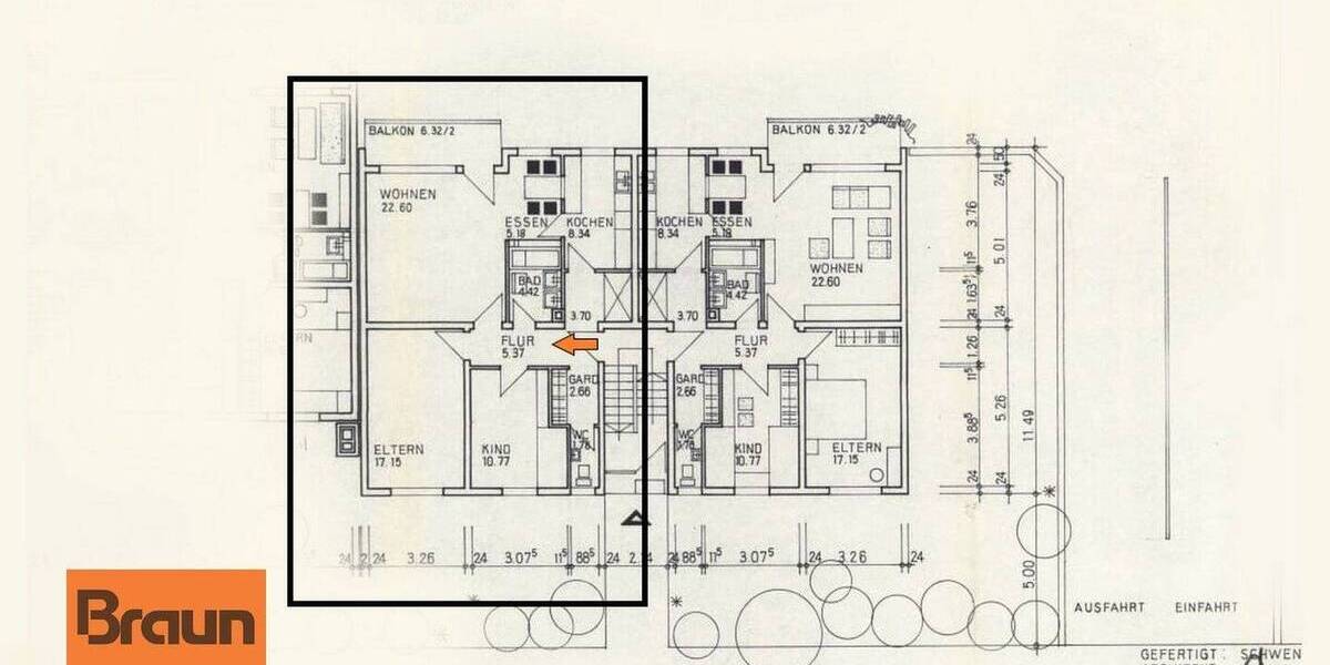 Etagenwohnung Villingen-Schwenningen Schwenningen - 3 Zimmer, 82 m&sup2;, 160.000&euro; | Angebot:26344547