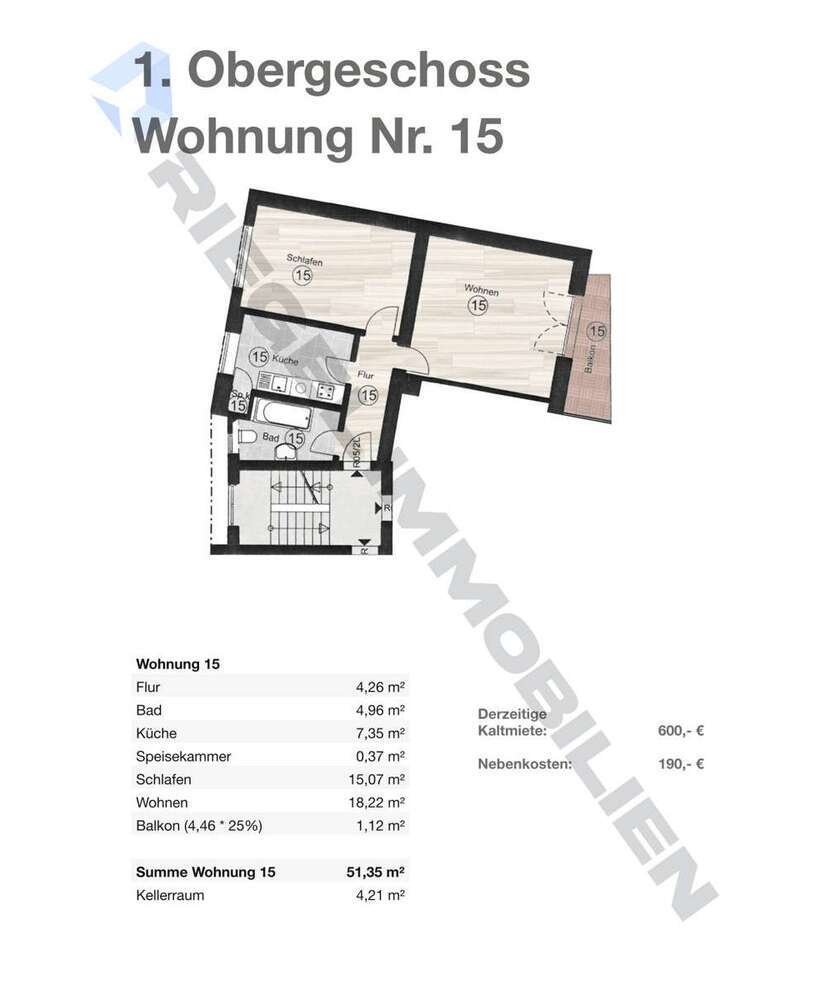 Wohnung zum Kaufen in Mannheim Neckarau 231.000 € 51.35 m²