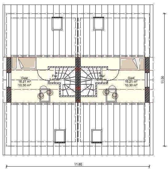 Doppelhaushälfte Stralsund Grünthal-Viermorgen - 4 Zimmer, 105 m&sup2;, 298.730&euro; | Angebot:26079987