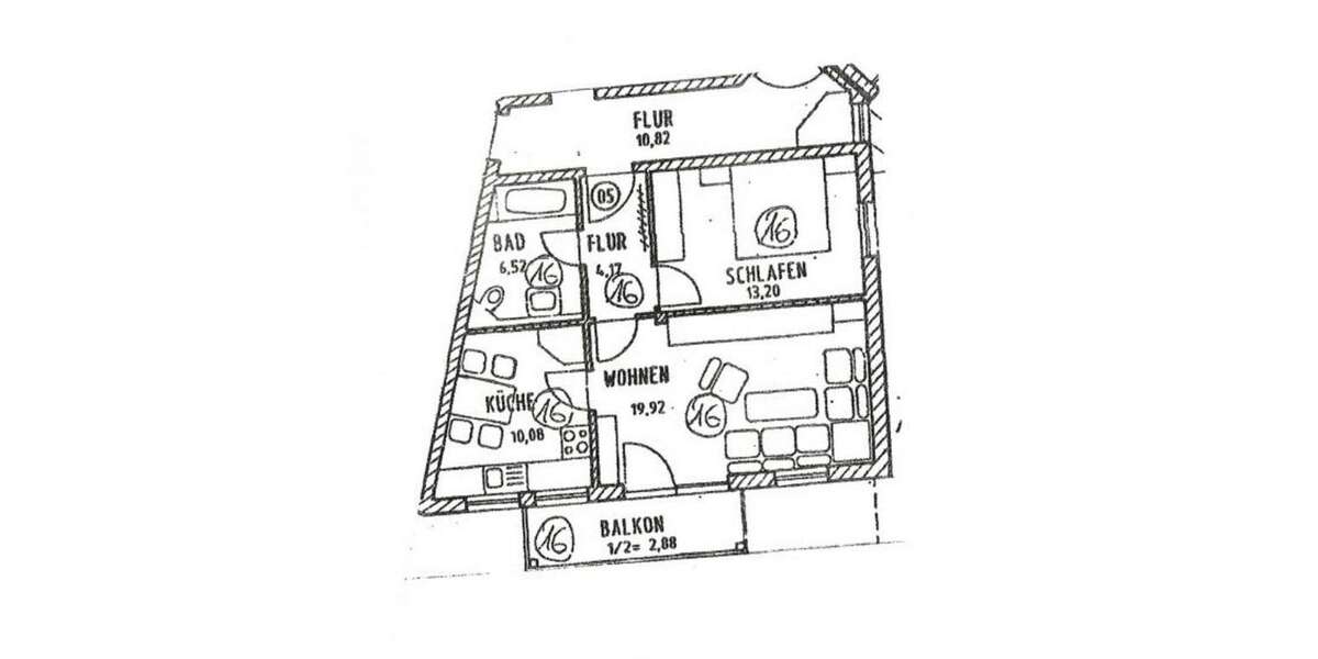 Etagenwohnung Vilshofen - 3 Zimmer, 55 m&sup2;, 139.000&euro; | Angebot:26394448