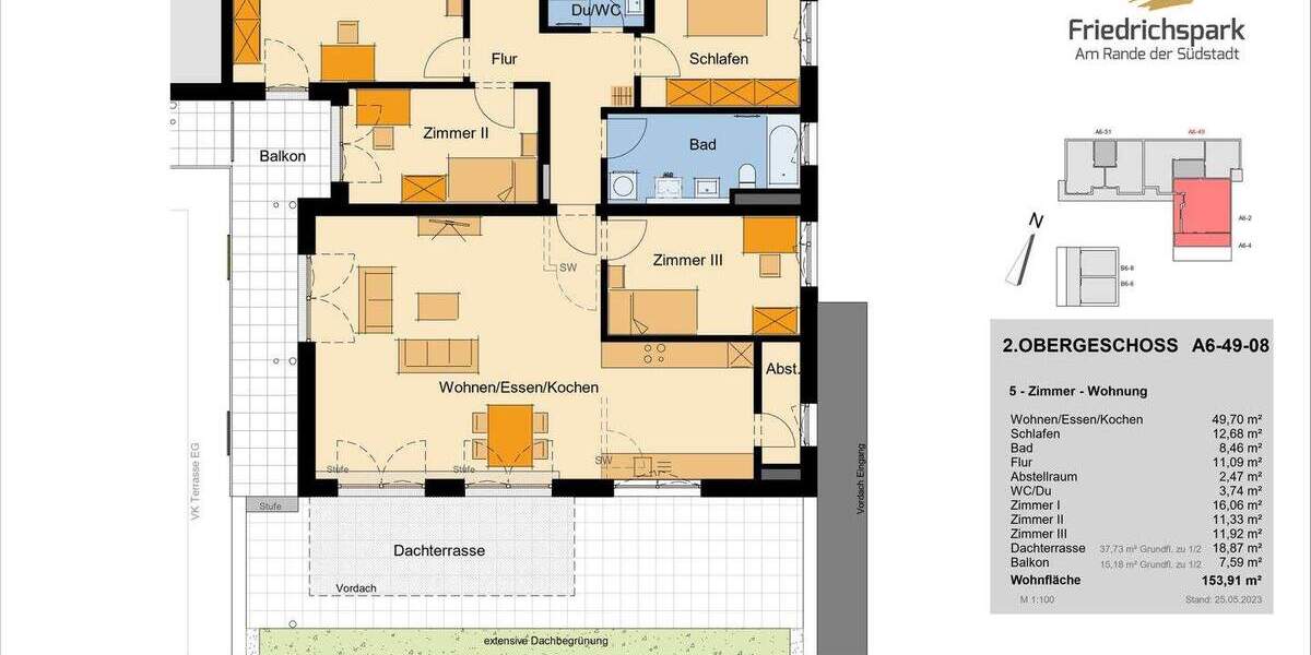 Etagenwohnung Villingen-Schwenningen Villingen - 5 Zimmer, 153 m&sup2;, 806.600&euro; | Angebot:25701418