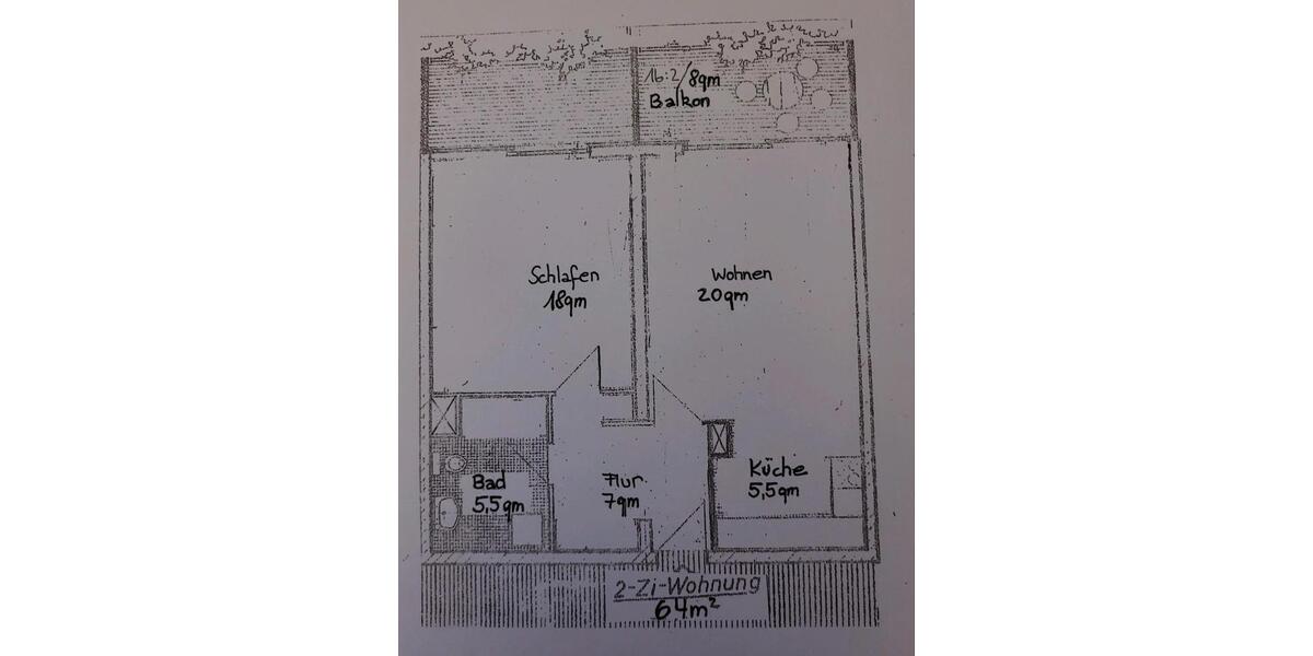 Etagenwohnung Stutensee - 2 Zimmer, 64 m&sup2;, 870&euro; | Angebot:25838316