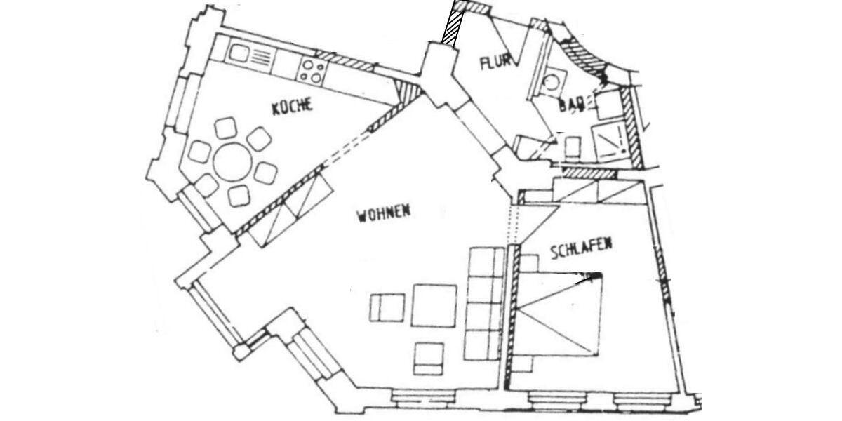 Etagenwohnung Meißen - 2 Zimmer, 63 m&sup2;, 420&euro; | Angebot:25487004