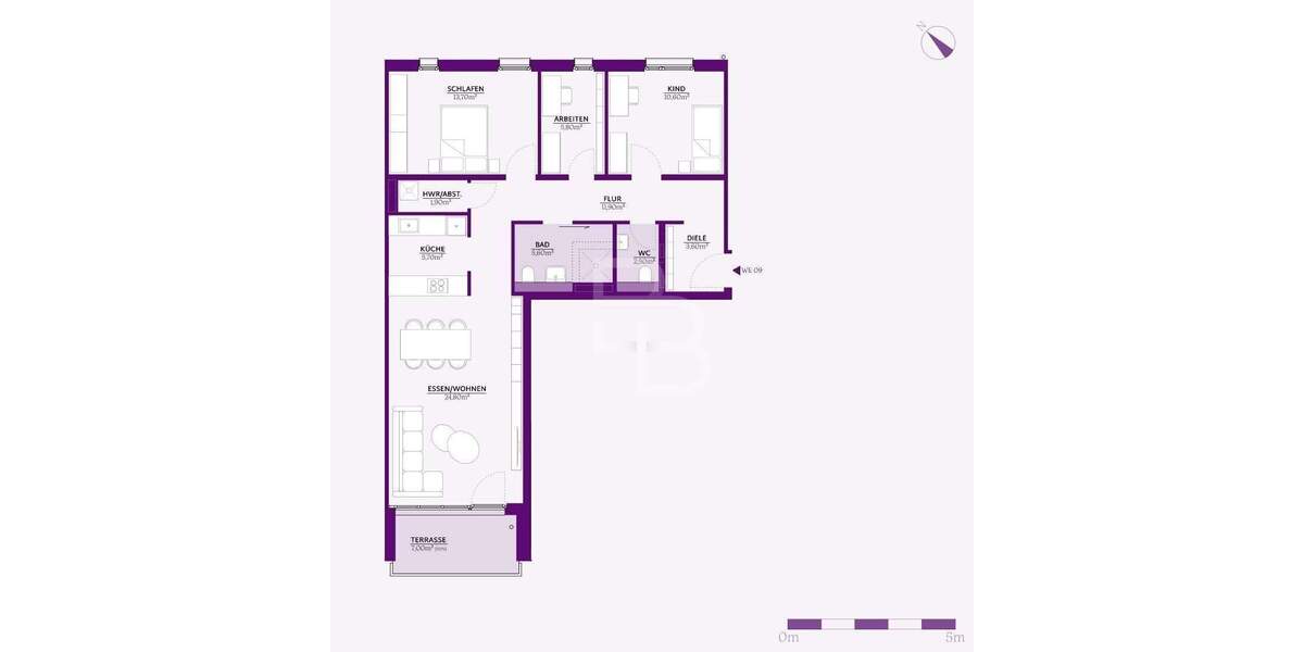 Etagenwohnung Sankt Augustin Hangelar - 3 Zimmer, 89 m&sup2;, 534.200&euro; | Angebot:25820938