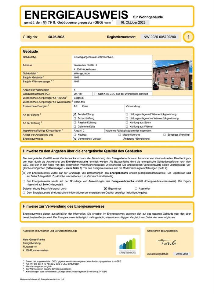 Einfamilienhaus in Baal, 4 Zimmer+ brandneue Heizungsanlage