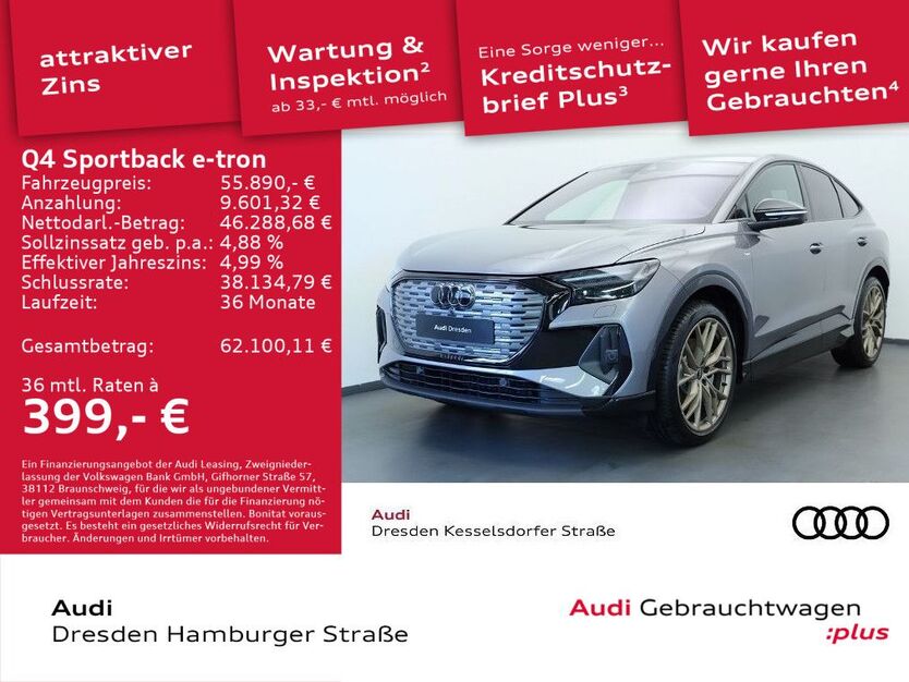 Audi Q4 e-tron 12.966 km 55.890 € Dresden 01067