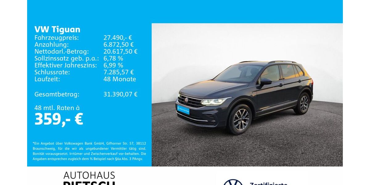 VW Tiguan 60.138 km 27.490 &euro; Melle 49324