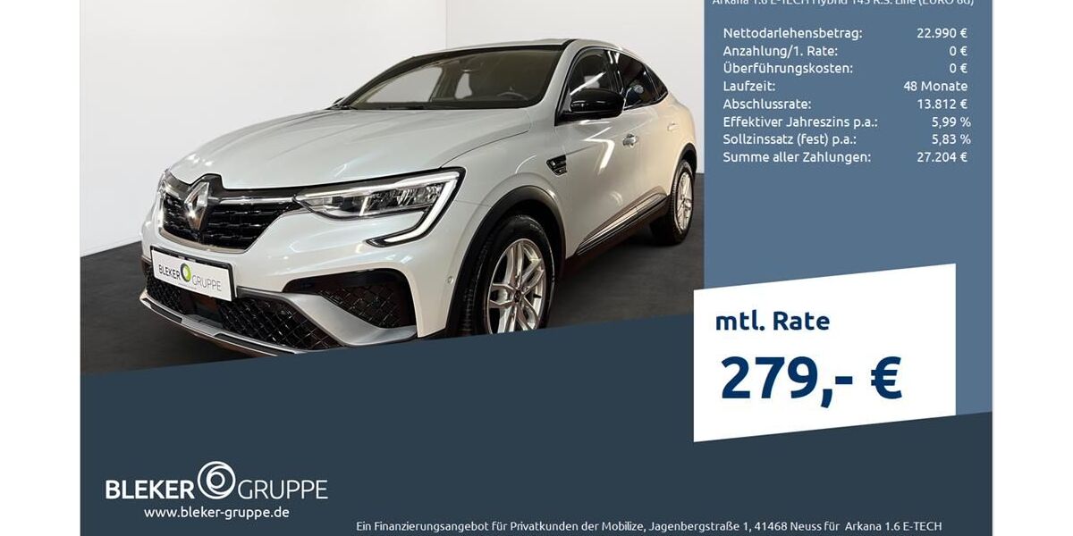 Renault Arkana 65.997 km 19.380 € Münster - Amelsbüren 48163