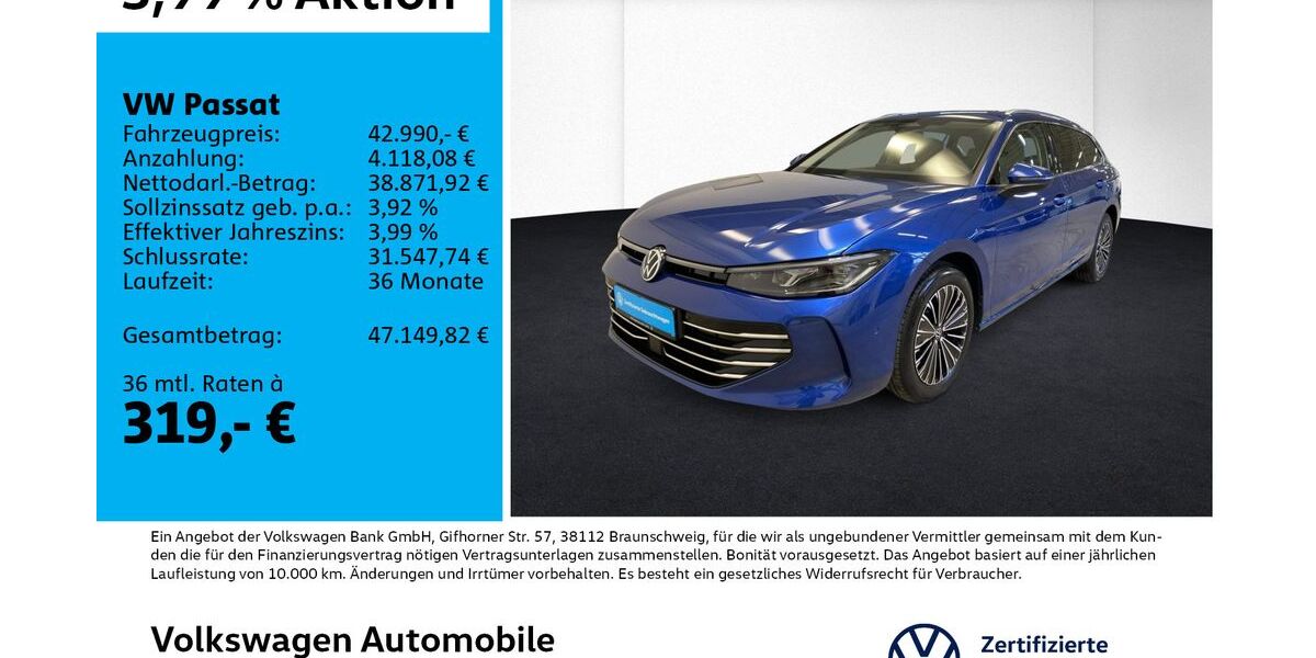 VW Passat 27.100 km 40.920 &euro; Leipzig 04178