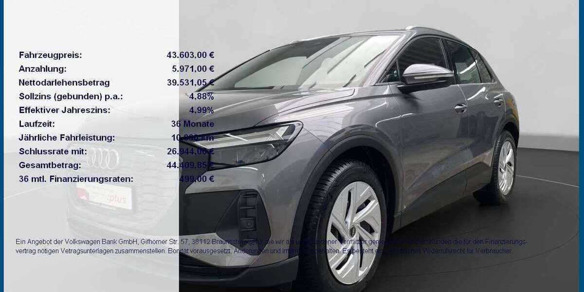 Audi Q4 e-tron 9.980 km 43.603 &euro; Freising 85356